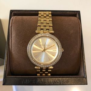 Michael Kors Darci Pave Gold-Tone Watch